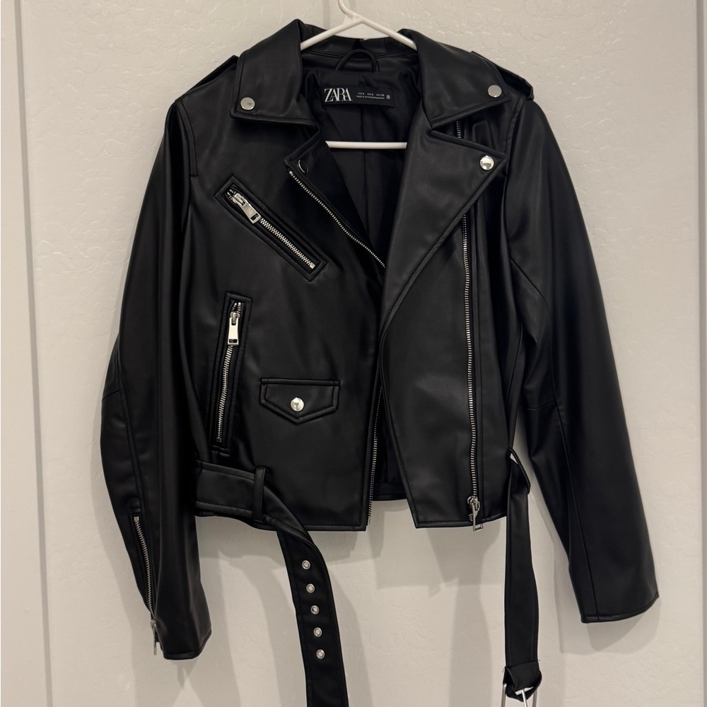 Zara Black Leather Jacket